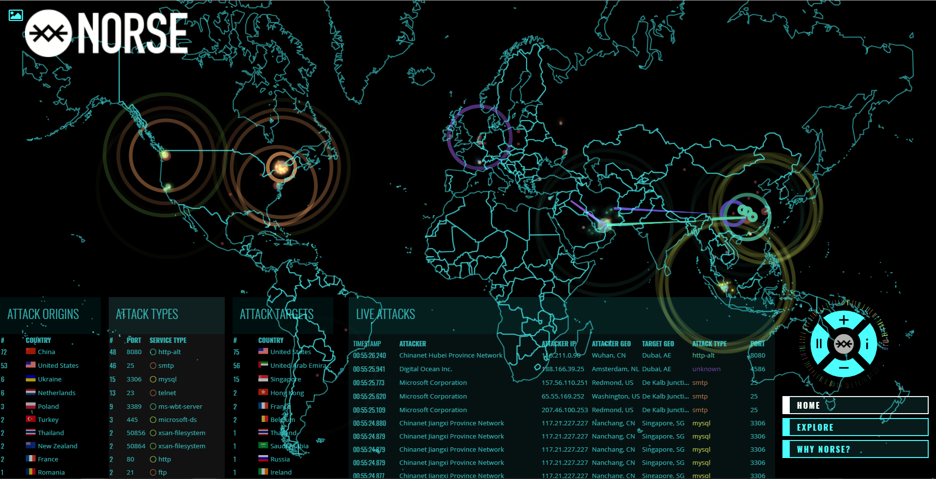 Source: http://map.norsecorp.com/#/