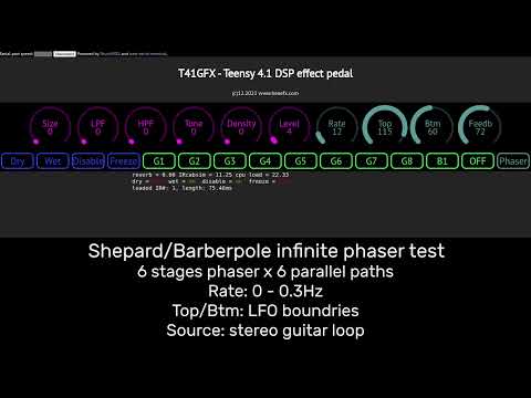 Teensy4 InfinitePhaser_F32