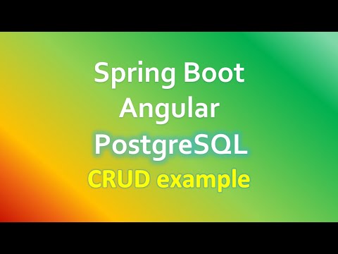 Angular 11 Spring Boot PostgreSQL CRUD example