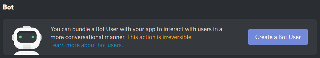 Create Bot User