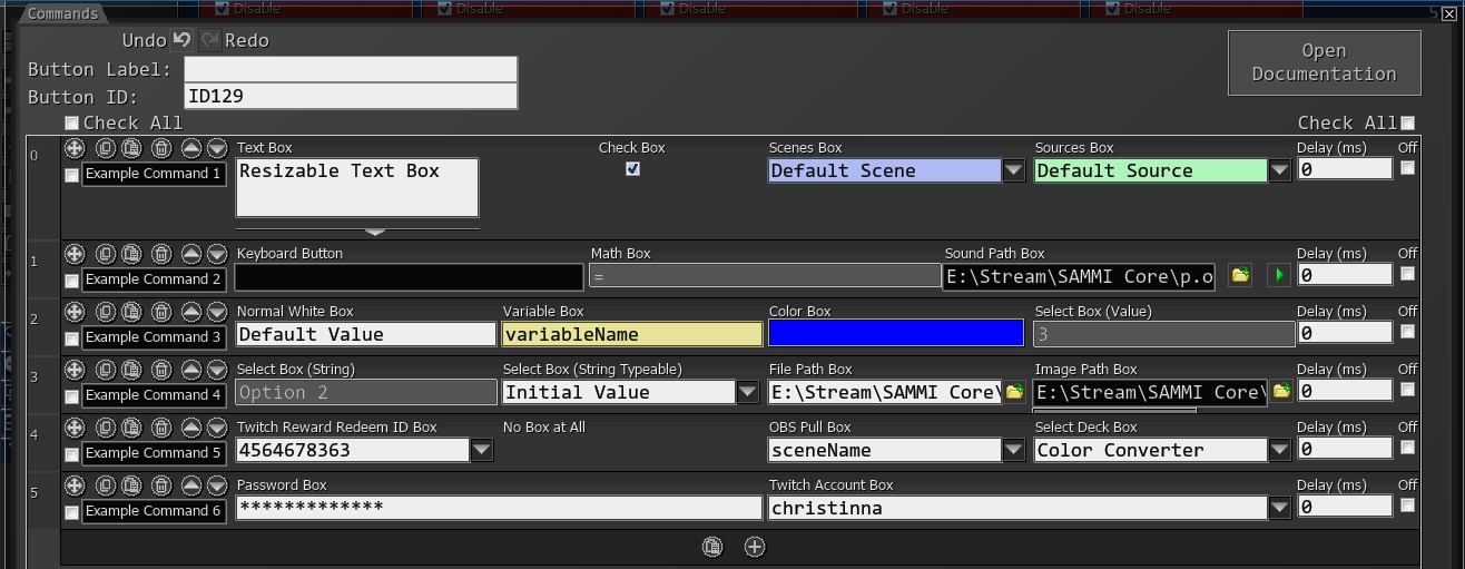 Example Box Types