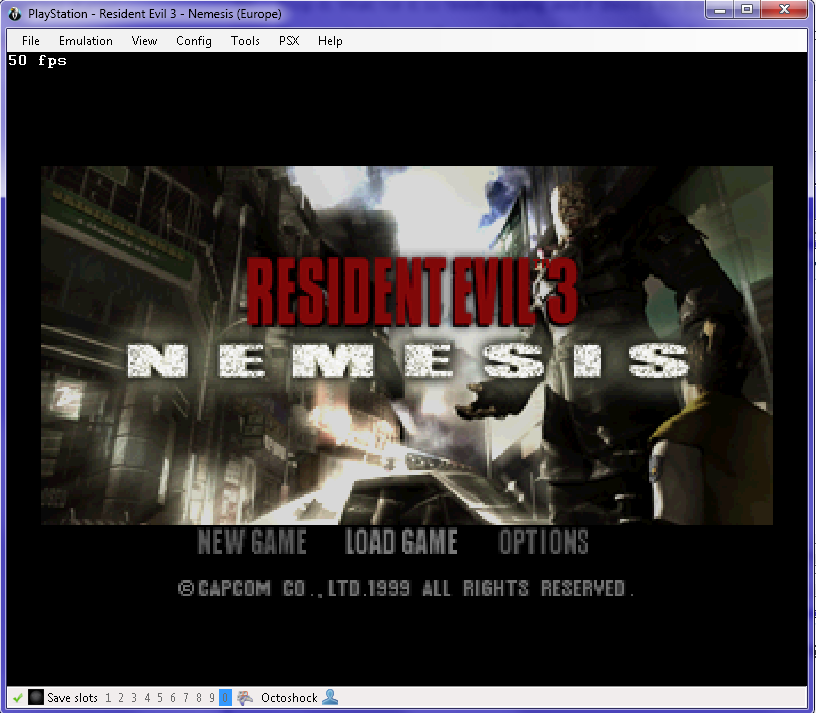 Resident Evil 3 Title Screen