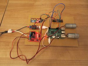 PCA9685 servo controller with a L298N H-Bridge setup