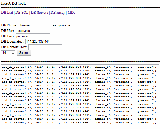 Multi-DB Servers Created