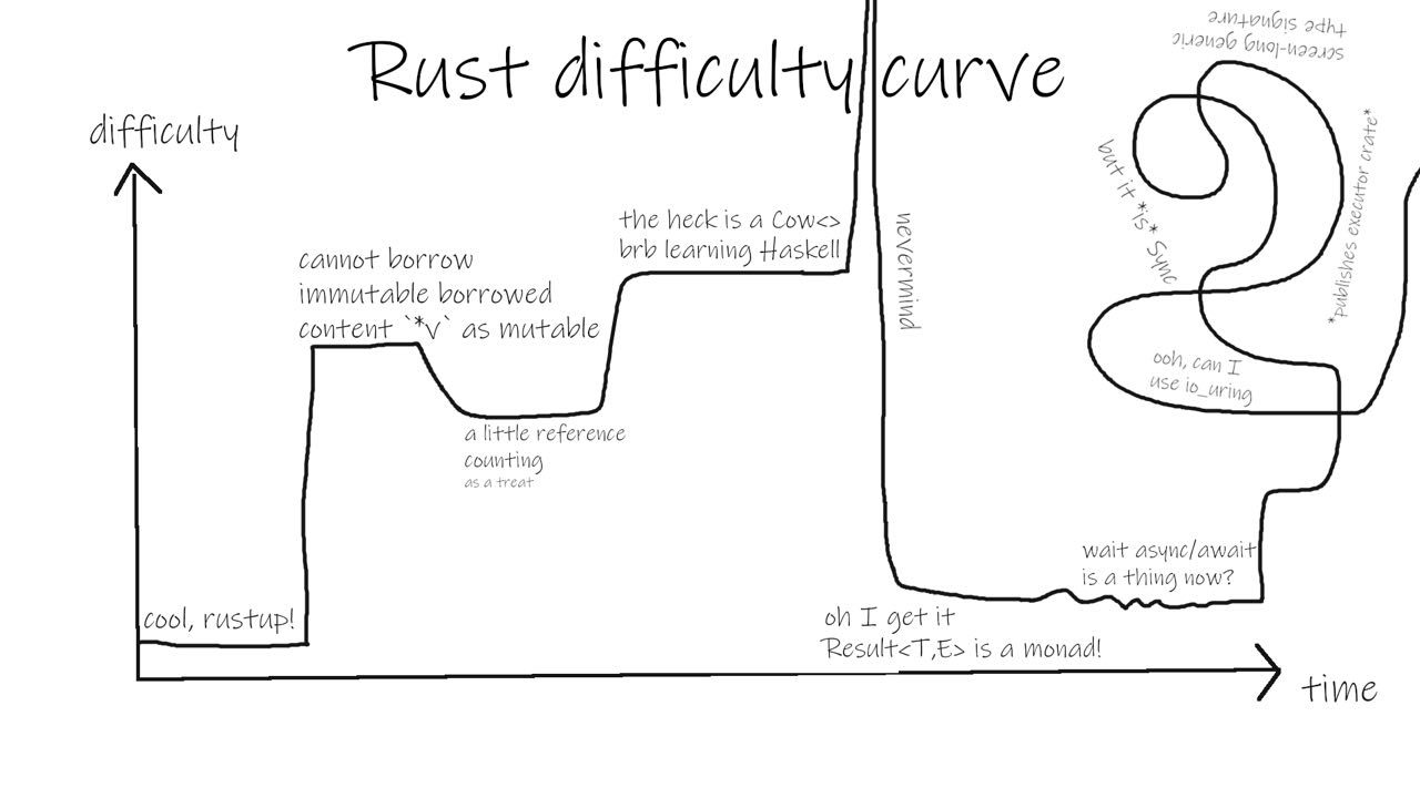 Rust learning curve