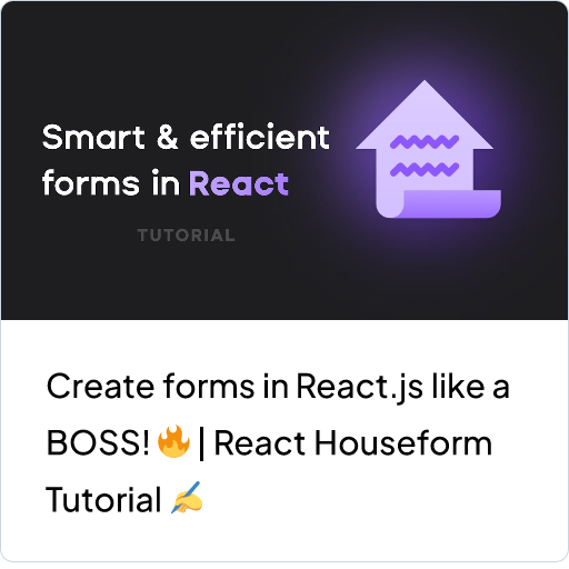 Create forms in React.js like a BOSS! 🔥 | React Houseform Tutorial ✍️