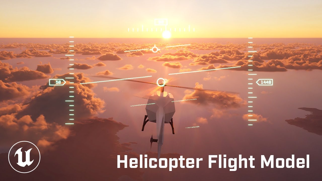  WIP Helicopter Flight Model for Unreal Engine 5.1 