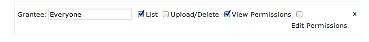 List & View permissions