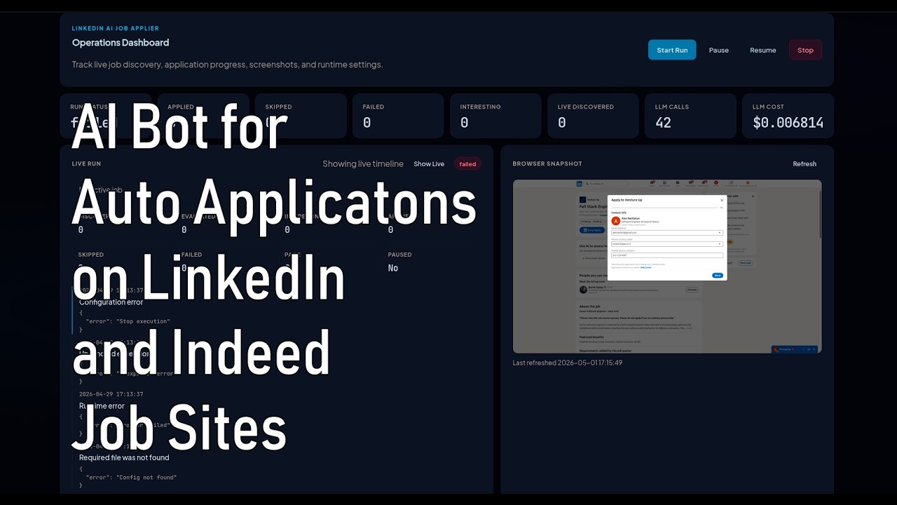 LinkedIn AI Job Applier Ultimate Demo