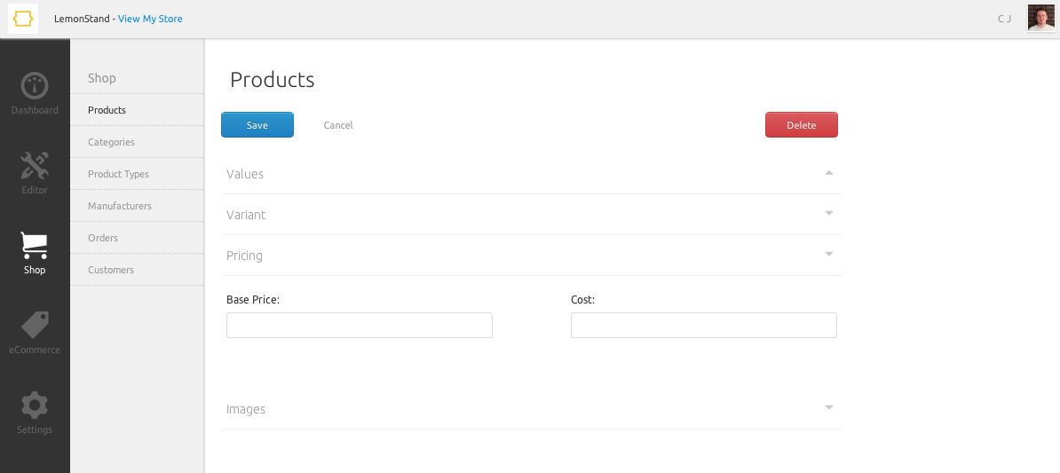 Product Variant Pricing