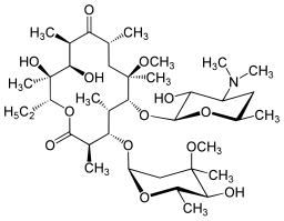 Clarithromycin structure