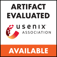 USENIX Association artifact evaluated badge