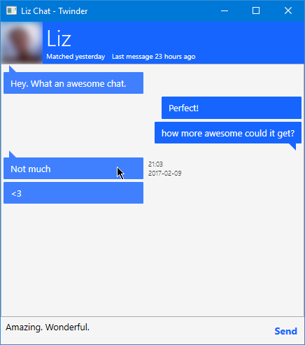 Chat window