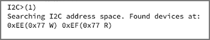 Scan I2C bus