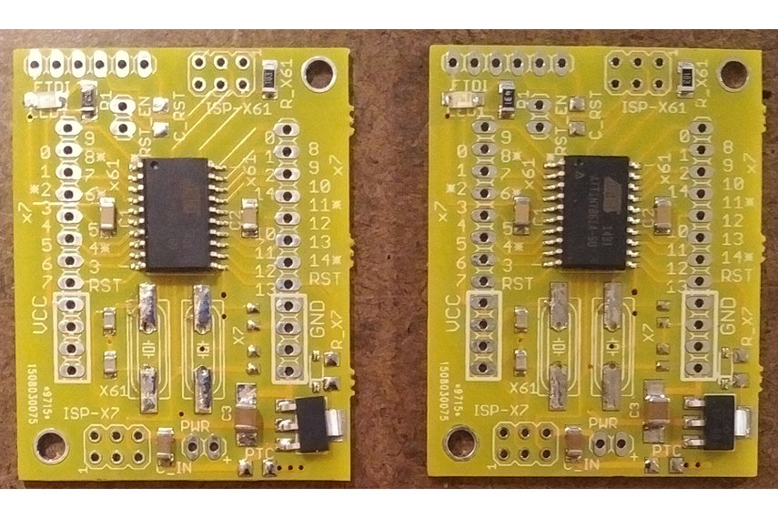 Picture of ATTiny861 boards