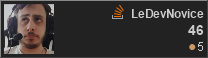 profile for LeDevNovice at Stack Overflow, Q&A for professional and enthusiast programmers