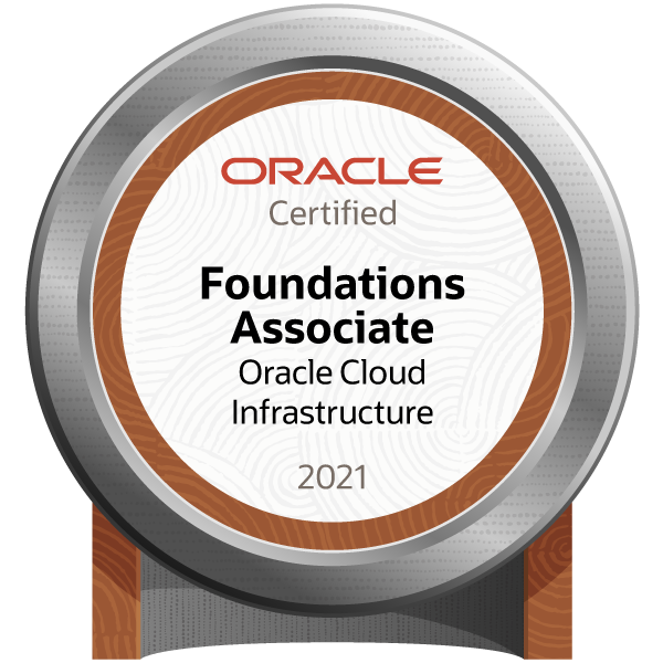 Oracle Cloud Infrastructure Foundations 2021 Certified Associate