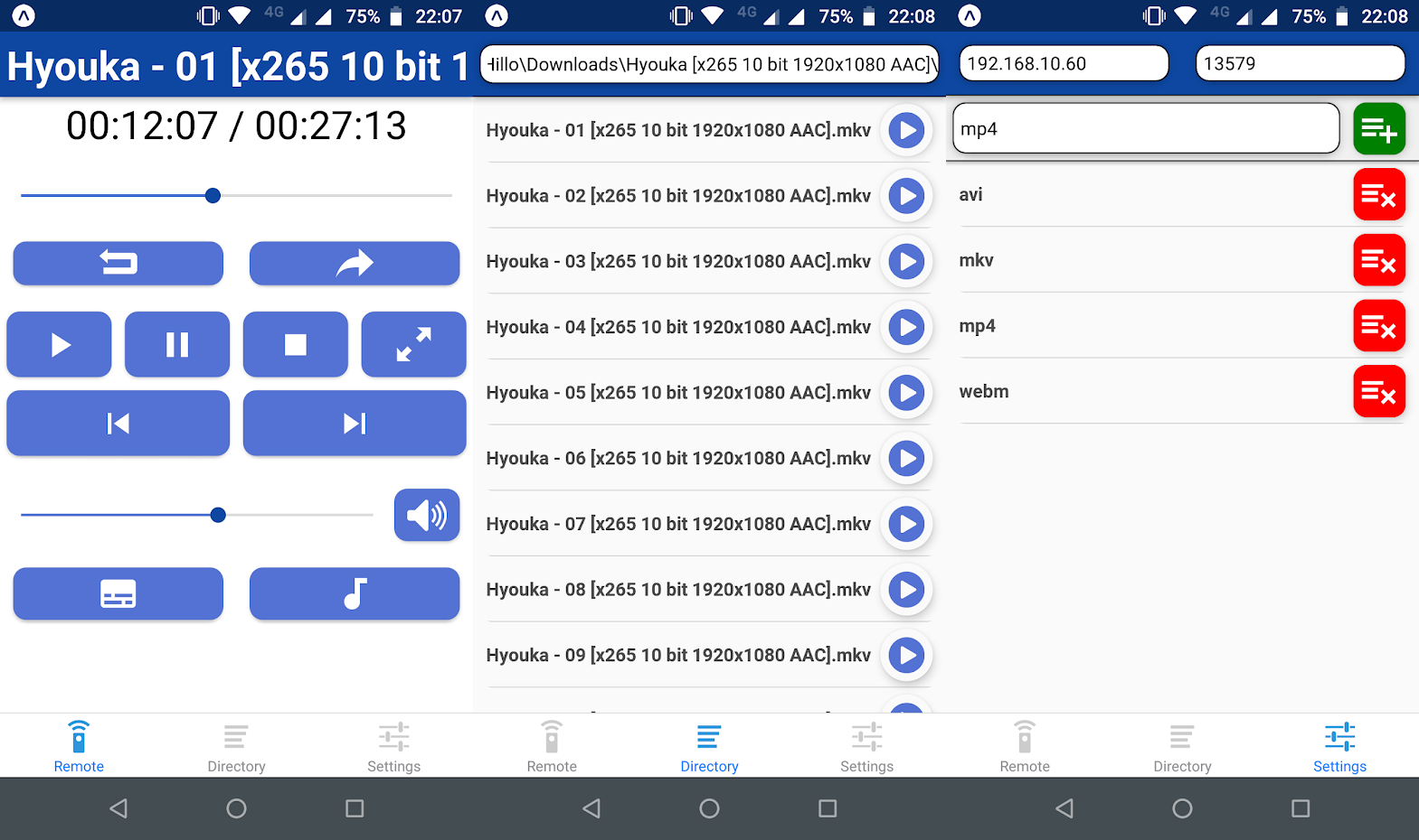 GitHub - telaak/MPCHCRemote: Remote control for MPC-HC · GitHub