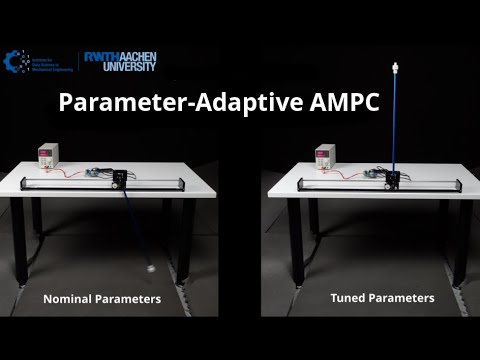 Video of cartpole pendulum stabilized by parameter-adaptive approximate MPC