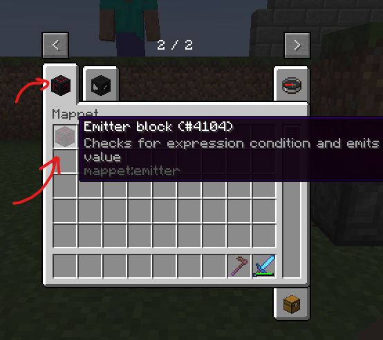 Emitter block