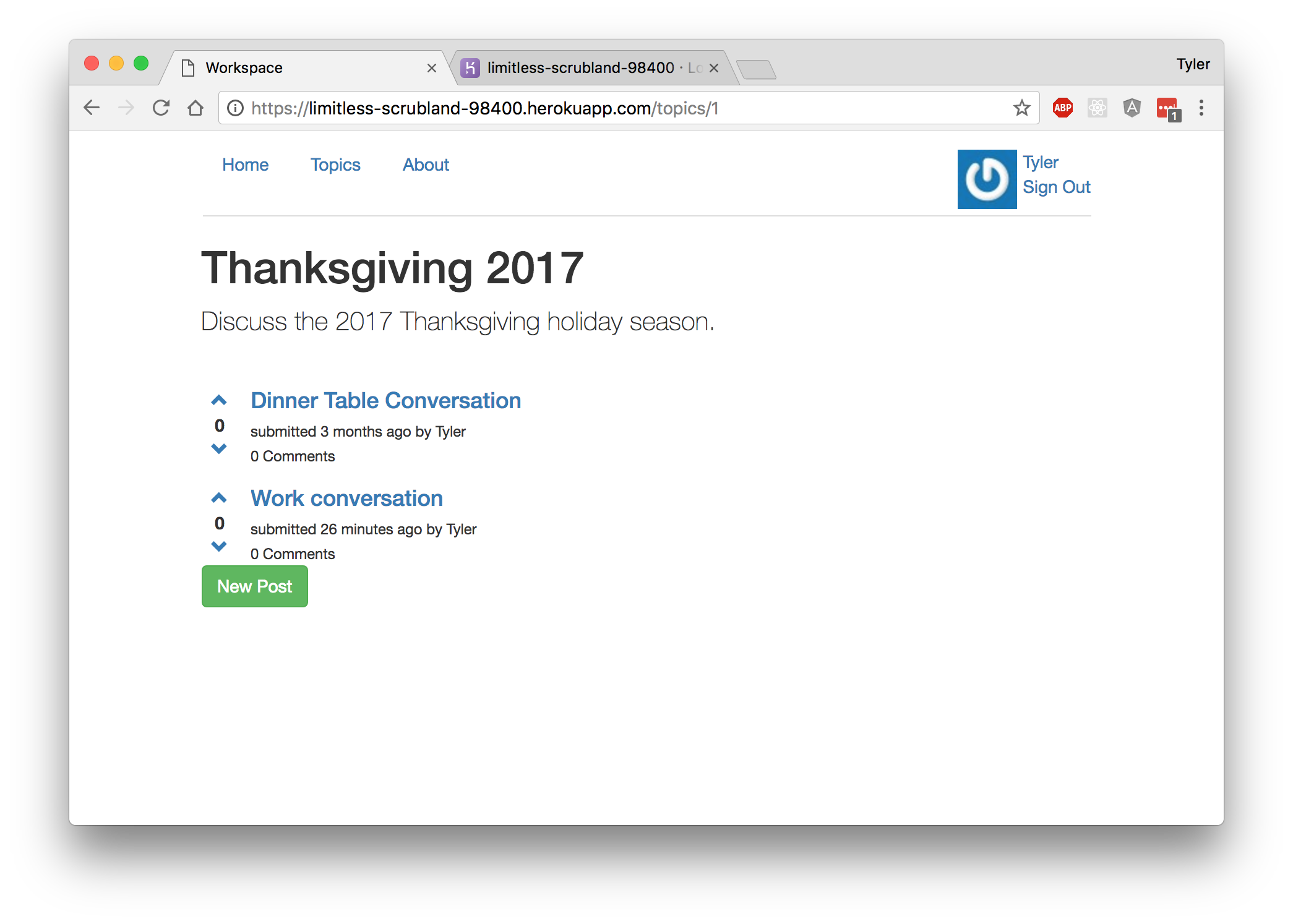 Thanksgiving 2017 topic page