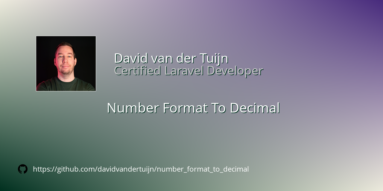 Number Format To Decimal