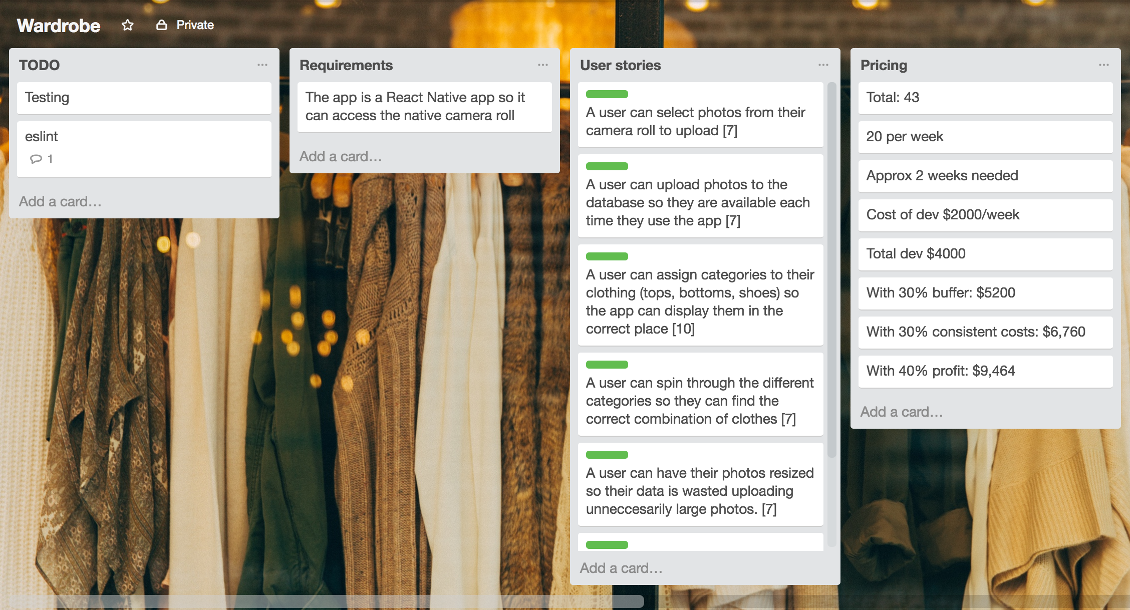 Trello Screenshot