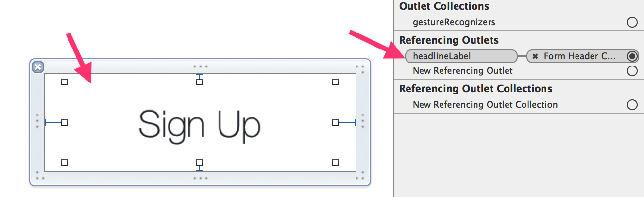 Demonstration of hooking up outlets to superclass