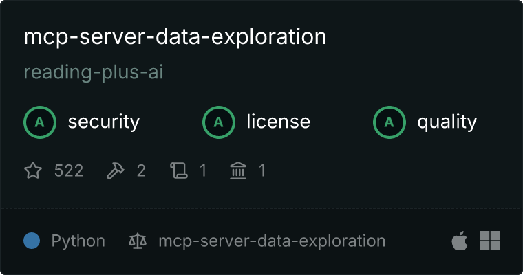 mcp-server-data-exploration MCP server