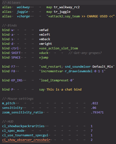 Example with syntax highlighting