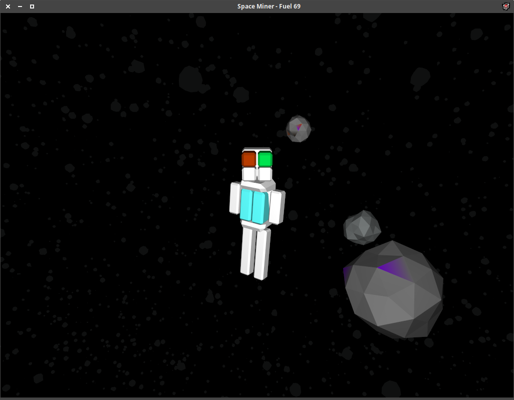 Screenshot of the Space Miner game