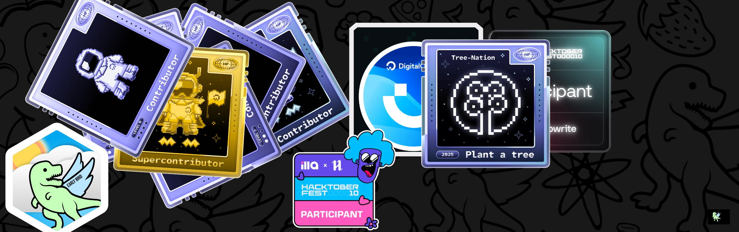 An image of @fab14c's Holopin badges, which is a link to view their full Holopin profile