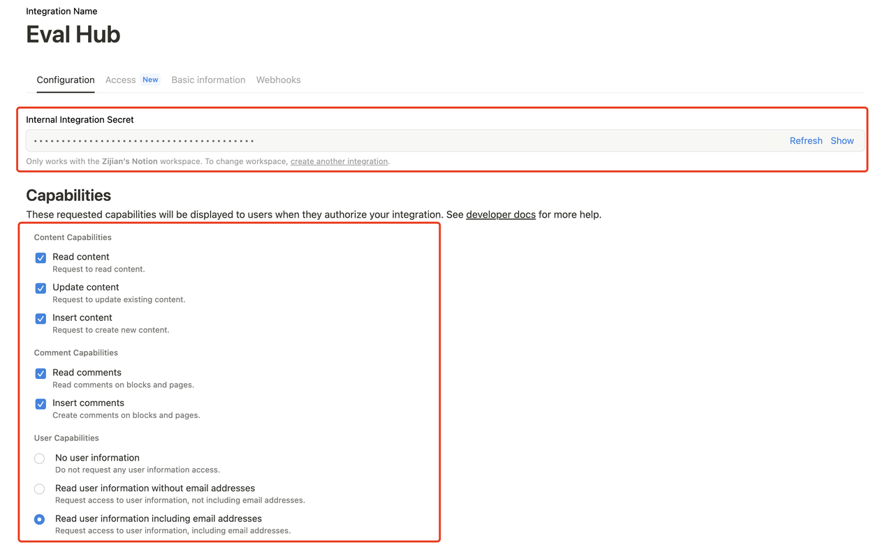 Notion API Access