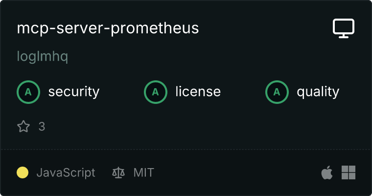mcp-server-prometheus MCP server