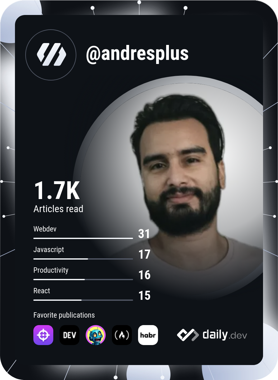 Andrés Parra's Dev Card