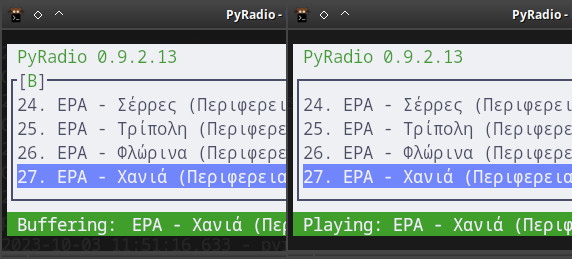 PyRadio Buffering