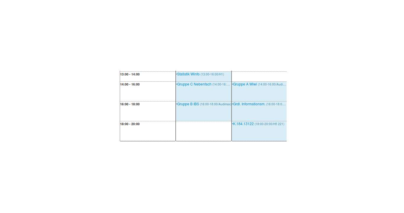 TimeTable