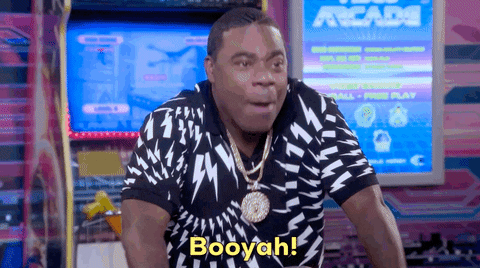 Tracy Morgan yelling 'booyah'