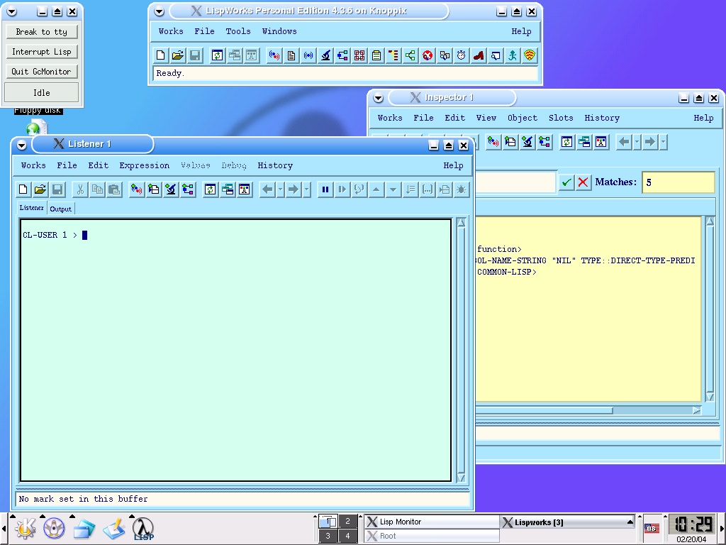 Lispworks screenshot