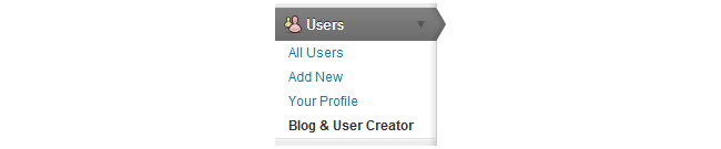 Blog and user creator