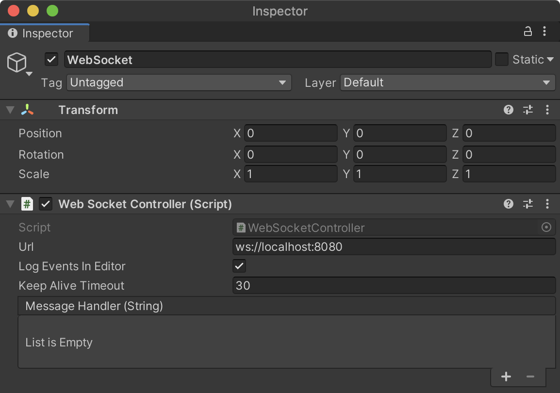 GitHub - neogeek/websocket-unity: Simple wrapper for the websocket ...