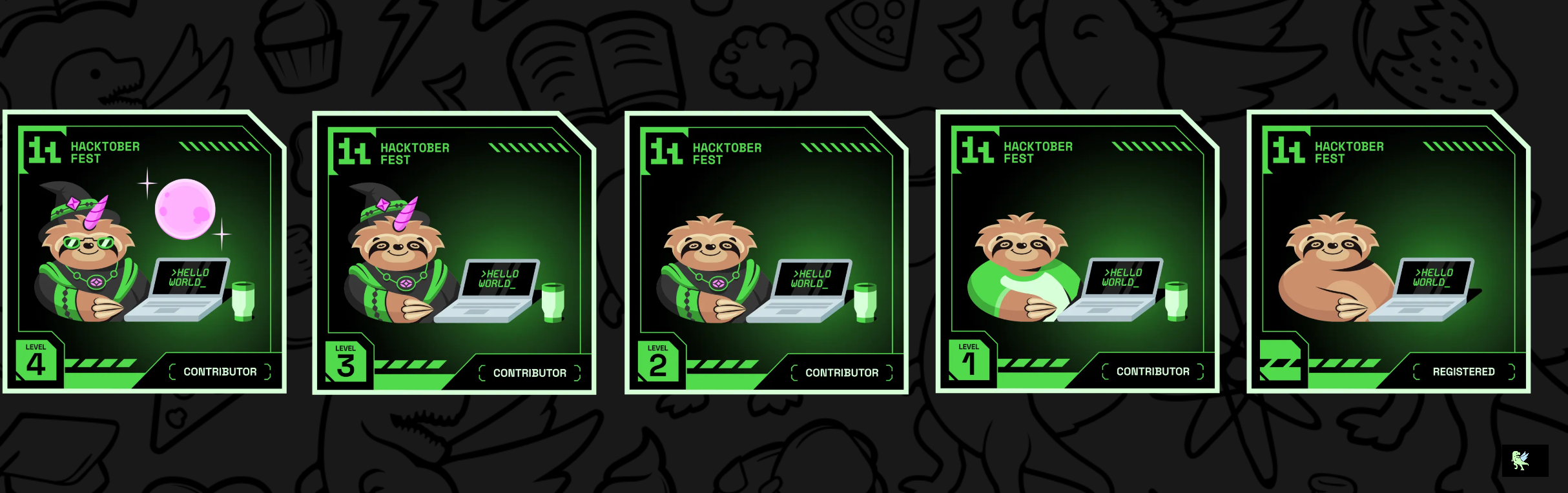 An image of @harjasae2001's Holopin badges, which is a link to view their full Holopin profile