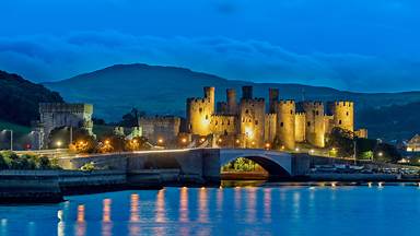 Conwy Castle looking over the River Conwy, Wales (© David Chapman/Alamy)
