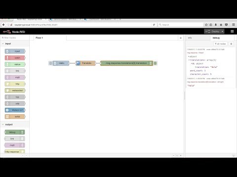 Train TJBot to Translate in Node-RED