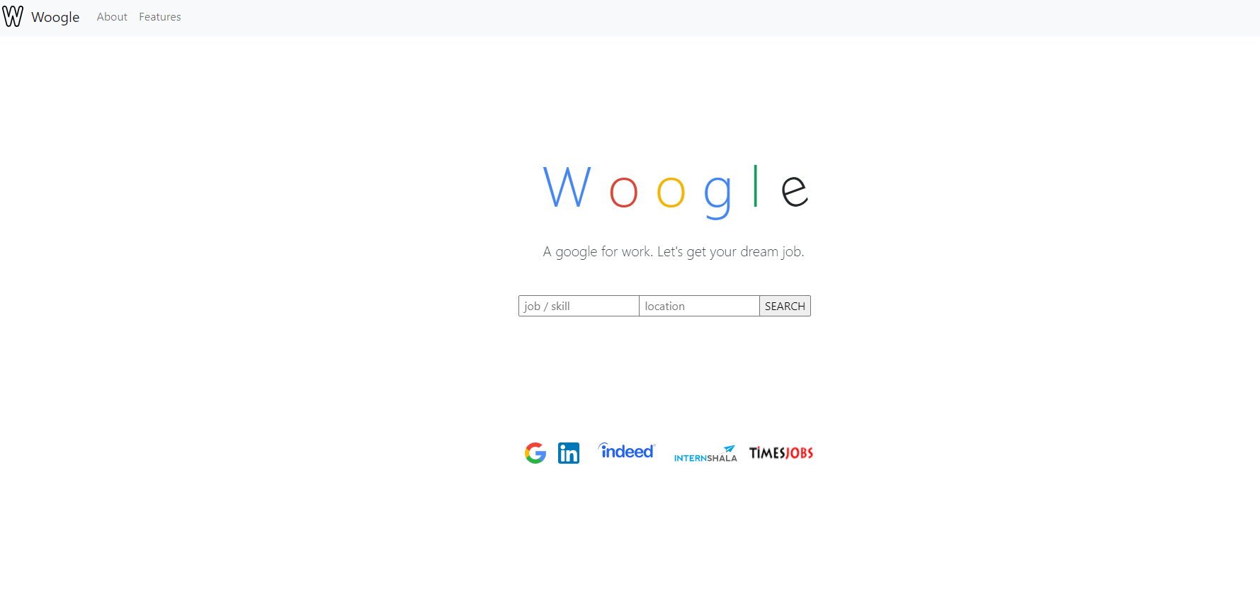 woogle homepage