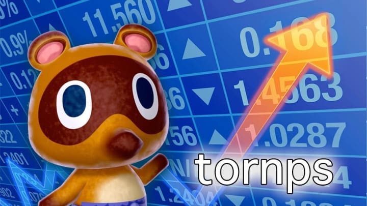 tornps - image of Tom Nook imitating the stonks meme