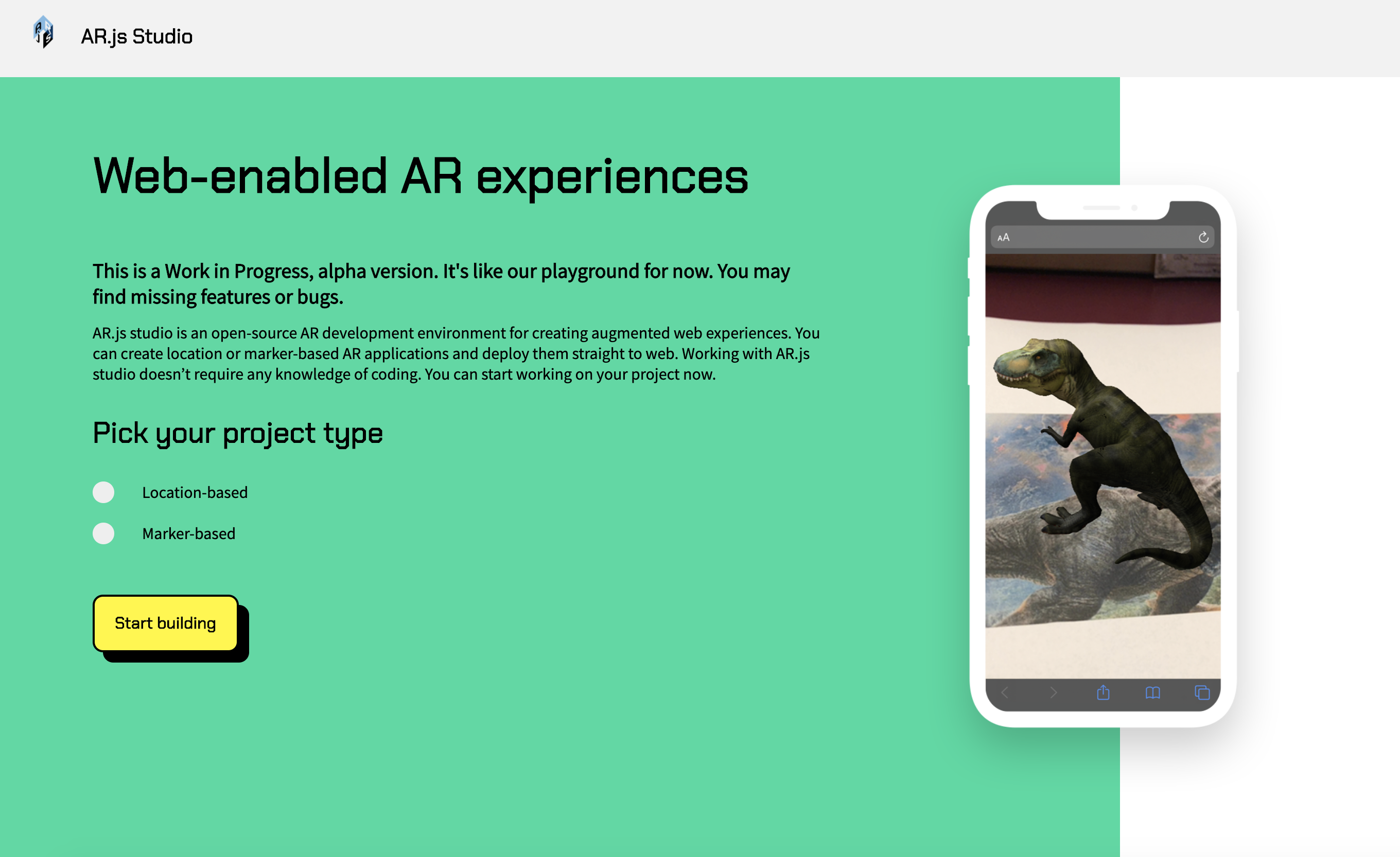 AR.js Studio示例图