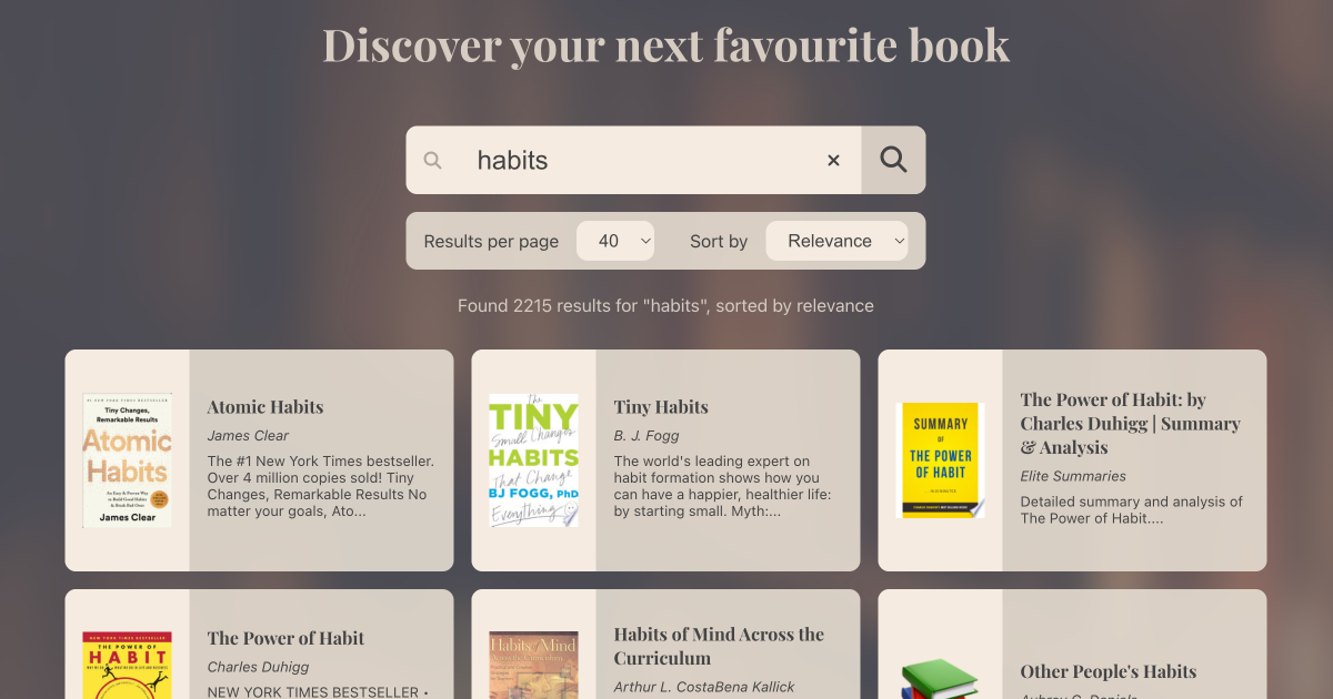 Preview of Matthew Chhay's Book Search App