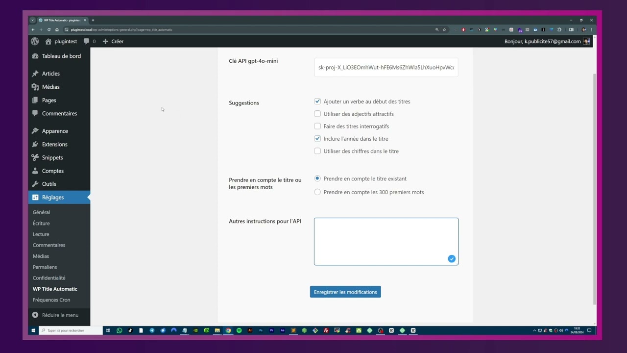 Voir le tutoriel