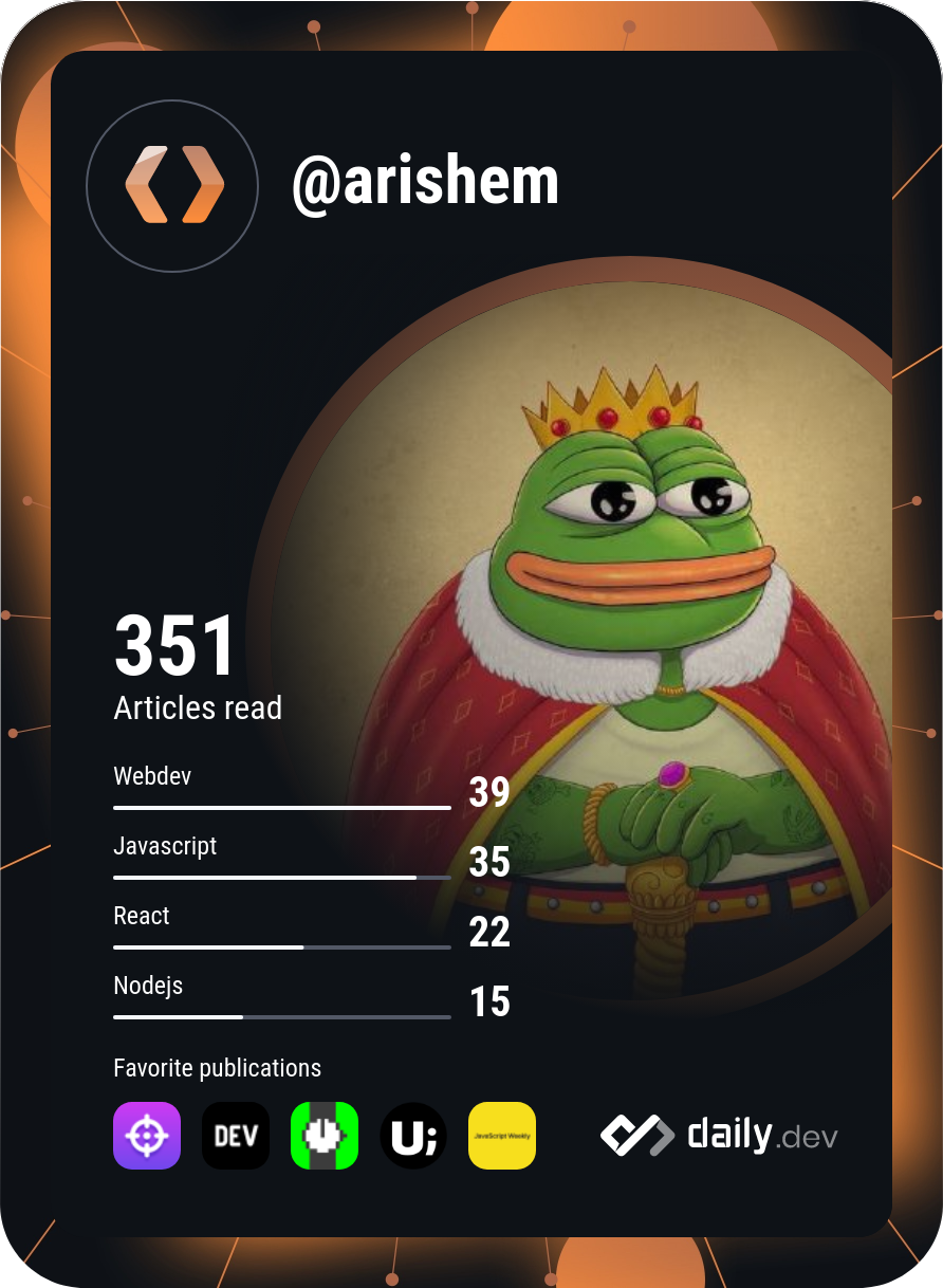 Arishemm's Dev Card